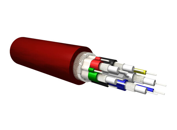 Procab SVGA60HF/1 LSZH VGA cable 10mm-red 